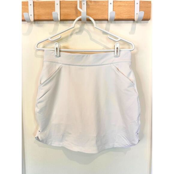 PETER MILLAR Women's Tennis Golf Skirt Skort White Small Sun Protection - Picture 2 of 7